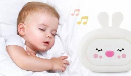 InnoGIO Silikonowa Szumiąca Lampka Nocna GIOsleepy Bunny GIO-134