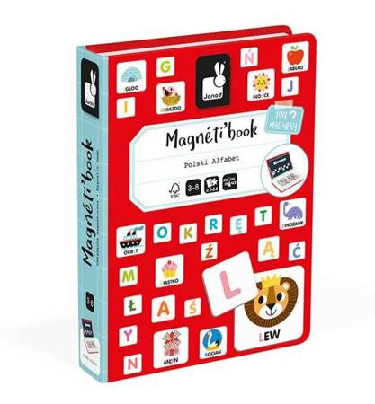 Janod Magnetibook Magnetyczna Układanka Polski Alfabet 