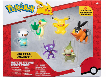 Jazwares Pokemon Figurki Bitewne 6-PAK