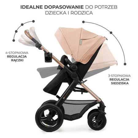 KinderKraft Moov 2 Air Wózek Głęboko-Spcaerowy 3w1 Pure Black