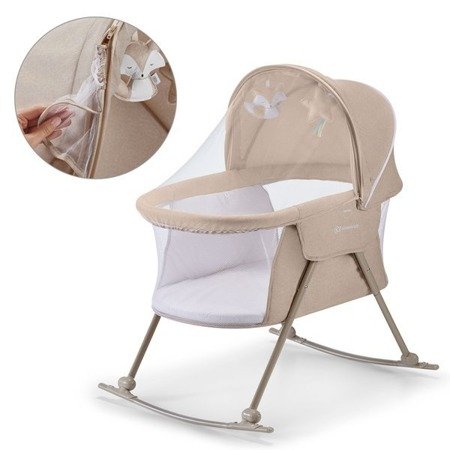 Kinderkraft Lovi Łóżeczko/Kołyska Beige