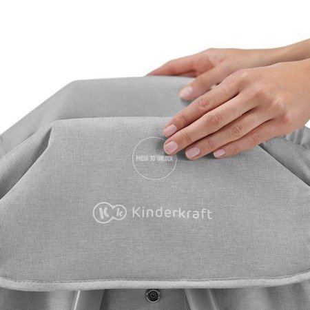 Kinderkraft Lovi Łóżeczko/Kołyska Grey