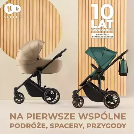 Kinderkraft Prime 2 Wózek Głęboko-Spacerowy Zestaw 2w1 Green 