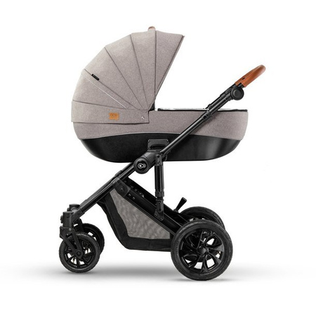 Kinderkraft Prime Wózek Głęboko-Spacerowy 2w1 + Mommy Bag Beige