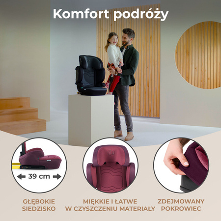 Kinderkraft XPand 2 Fotelik Samochodowy 15-36 kg Cherry Pearl