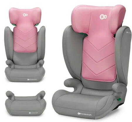 Kinderkraft i-Spark i-Size Fotelik Samochodowy 2w1 15-36 kg Pink