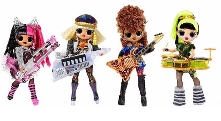 L.O.L. LOL Surprise OMG Remix Rock Lalka + Akcesoria Ferocious z Gitarą Basową Ferocious and Bass Guitar 577591