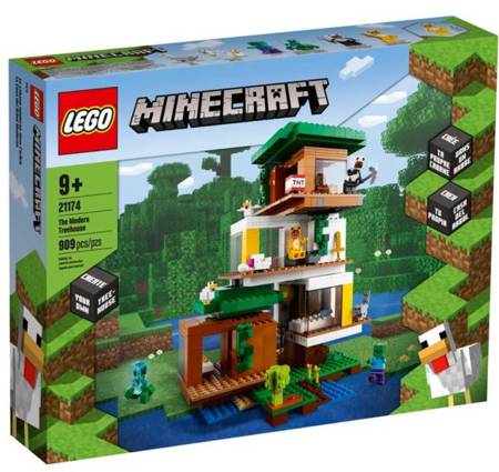 Lego Minecraft  Nowoczesny Domek na Drzewie 21174