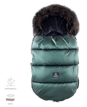 Makaszka Śpiworek Premium Do Wózka 12-36m Glamour Green