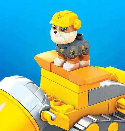 Mattel Mega Bloks Psi Patrol Spycharko-betoniarka Rubble’a + Figurka GYW91