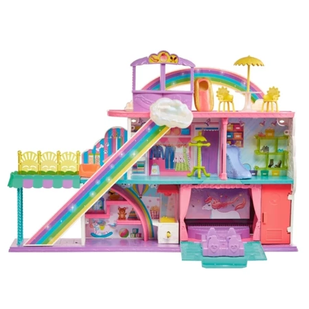 Mattel - Polly Pocket - Tęczowe Centrum Handlowe Zestaw z Lalką 30 elem. HHX78