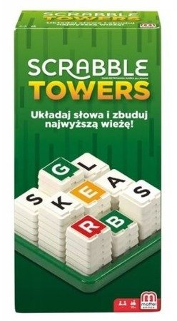 Mattel Scrabble Towers Gra Rodzinna GDJ16