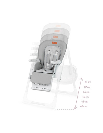 MoMi Gwaju Krzesełko Do Karmienia Szare