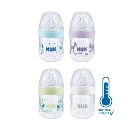 NUK NATURE SENSE Butelka PP 150ml ze wskaźnikiem temperatury smoczek silikonowy S 