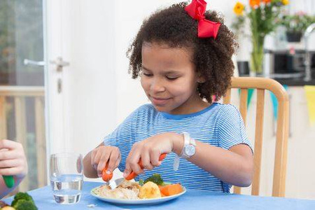 Nana's Manners 3 Widelec i Nóż Sztućce Kształtujące Chwyt Orange