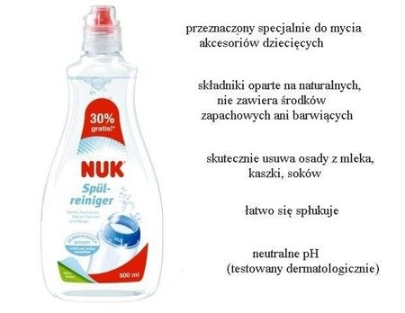 Nuk Płyn Do Mycia Butelek I Smoczków 500ml