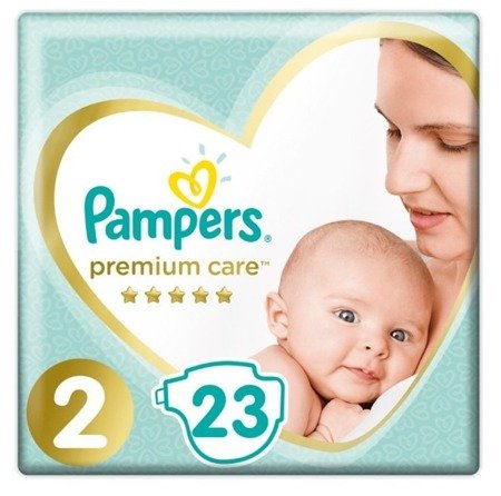 Pampers Pieluchy Premium Care Rozmiar 2, 23 Sztuk Pieluszek rozmiar 2 4-8kg 23 sztuki