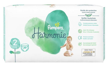 Pampers Pure Harmonie  Pieluchy r.2 39szt. rozmiar 2 4-8 kg 39szt