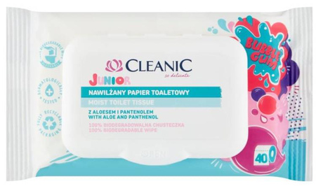 Papier Nawilżany Cleanic Junior 40 szt 