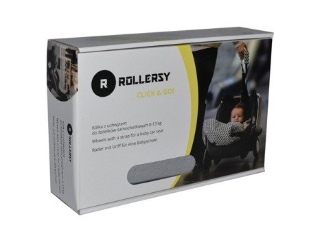 Rollersy Adaptery Z Kółkami Do Fotelików Samochodowych  Baby Grey 