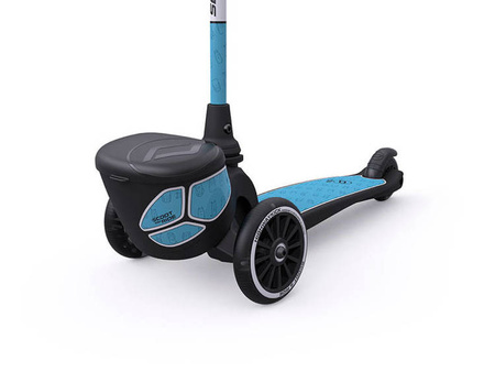 Scootandride Highwaykick 2 Lifestyle Hulajnoga Trójkołowa Balansowa ze Świecącymi Kółkami i Odblaskową Kierownicą 2+ Reflective Steel