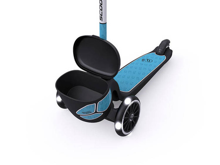 Scootandride Highwaykick 2 Lifestyle Hulajnoga Trójkołowa Balansowa ze Świecącymi Kółkami i Odblaskową Kierownicą 2+ Reflective Steel