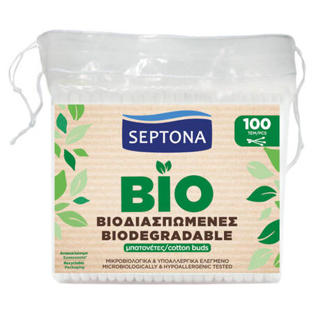 Septona Ecolife Biodegradowalne Patyczki Higieniczne 100 szt.