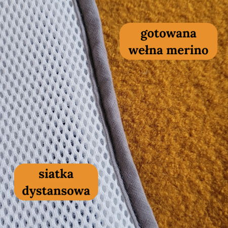 Simple Wool Wkładka Antypotowa do Fotelika 15-36 kg Fioletowa