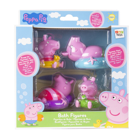 Tm Toys Świnka Peppa Zabawka do Kąpieli 4pak