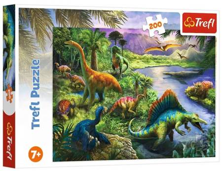 Trefl Drapieżne Dinozaury Puzzle 200 Elementów