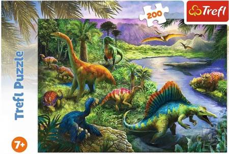 Trefl Drapieżne Dinozaury Puzzle 200 Elementów
