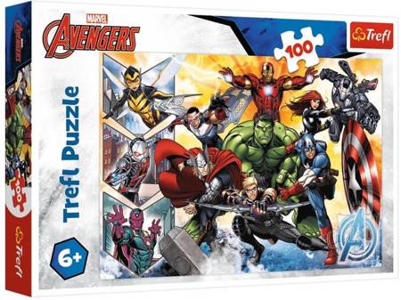 Trefl Marvel Siła Avengersów Puzzle 100 Elementów