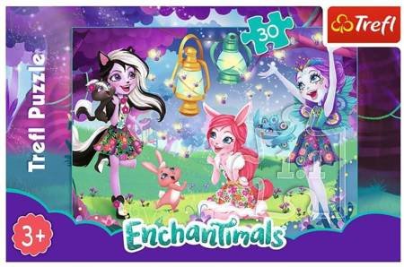 Trefl Puzzle 30 Magiczny Świat Enchantimals 18236