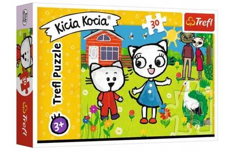 Trefl Puzzle 30 Przygody Kici Koci 18264