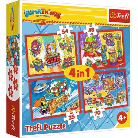 Trefl Puzzle  4in1 Tajni Szpiedzy