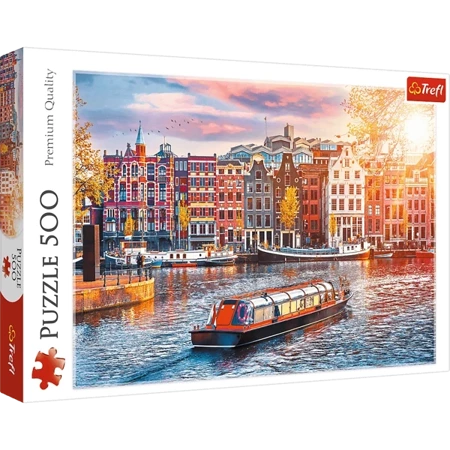 Trefl Puzzle 500 Elementów Amsterdam Holandia