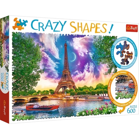 Trefl Puzzle Crazy Shapes Niebo Nad Paryżem 600 Elementów