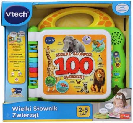 V-Tech Wielki Słownik Zwierząt Książeczka Edukacyjna