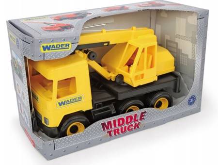 Wader Middle Truck Żółty Dźwig