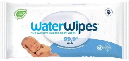 Waterwipes Bio Chusteczki Nawilżane Wodne 60 Szt.